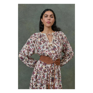 Louise Misha - Marti Bluebell Grove Dress - Women's Collection | Cream