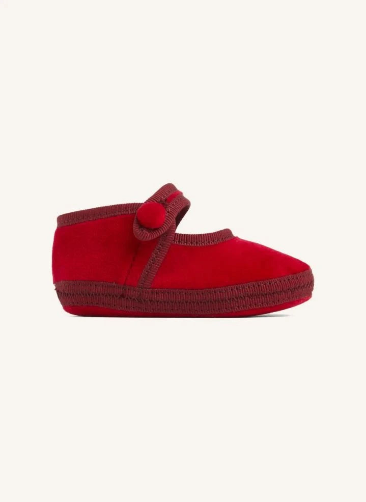 Folkloore - Velvet Slippers | Red