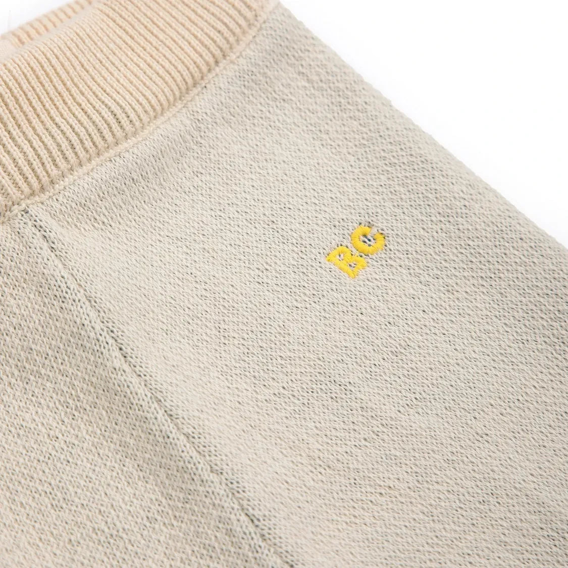 Bobo Choses - Organic cotton knitted flower patterned pants | Ecru