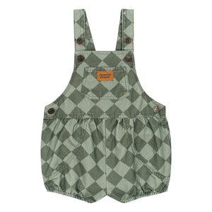 Favorite People - Postman Velvet Tile Romper | Green