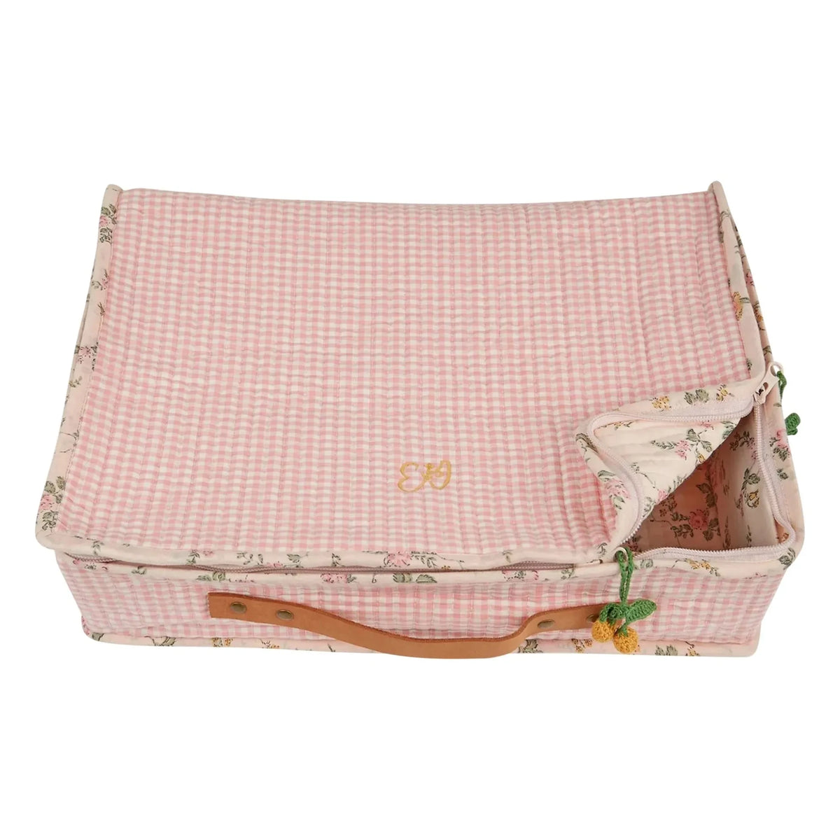 Emile et Ida - Large Vichy Storage Box | Pink