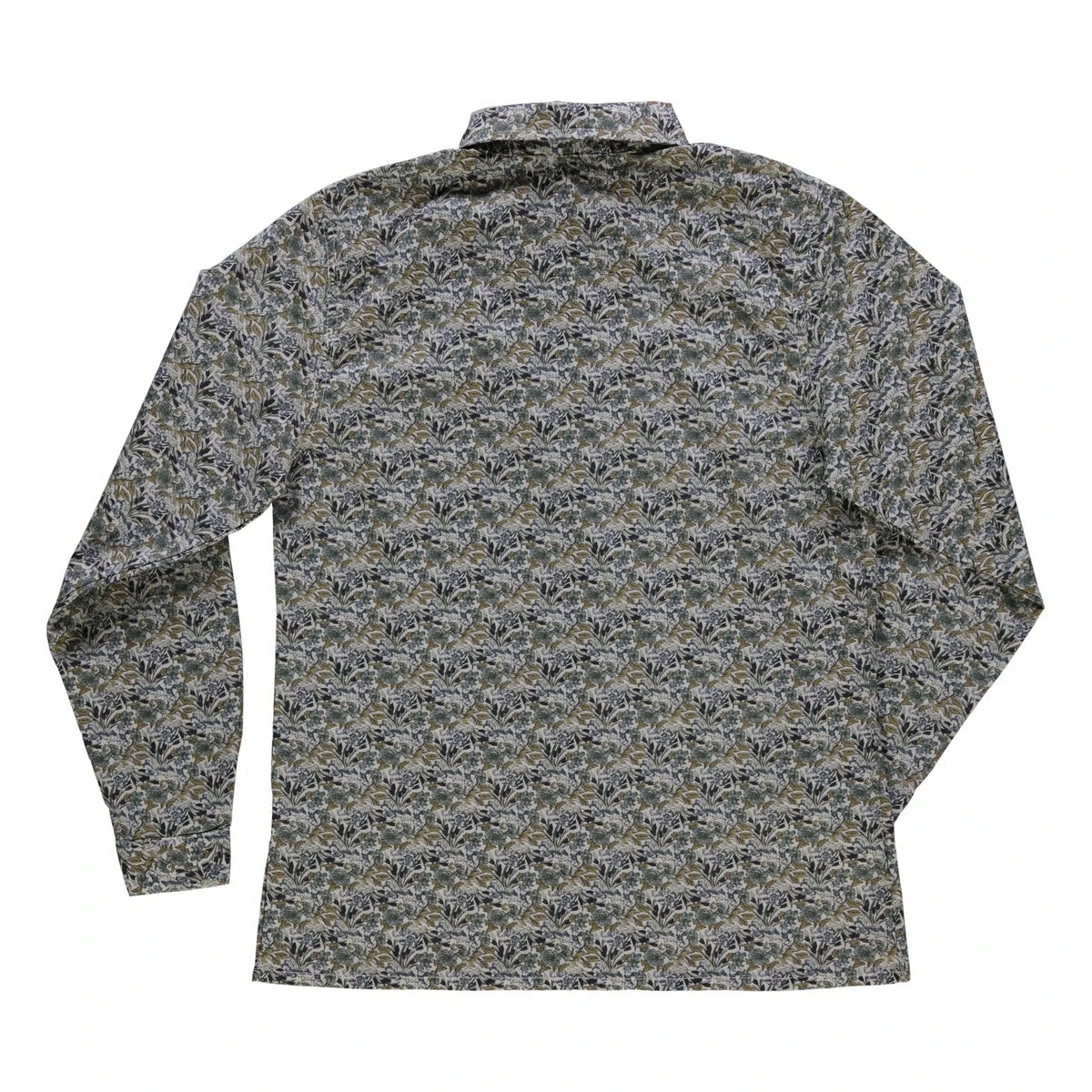 Poudre Organic - Capucine Floral Cotton Voile Shirt - Women's Collection | Blue Green