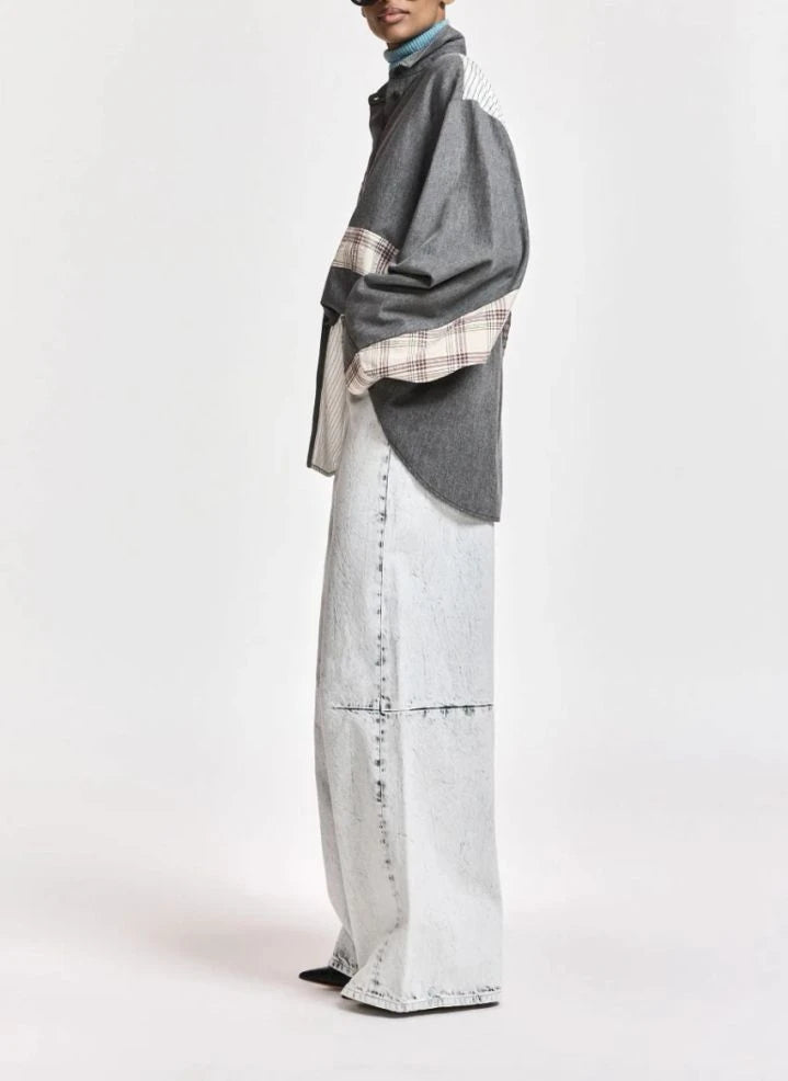 Essentiel Antwerp - Kingsley Patchwork Shirt | Grey