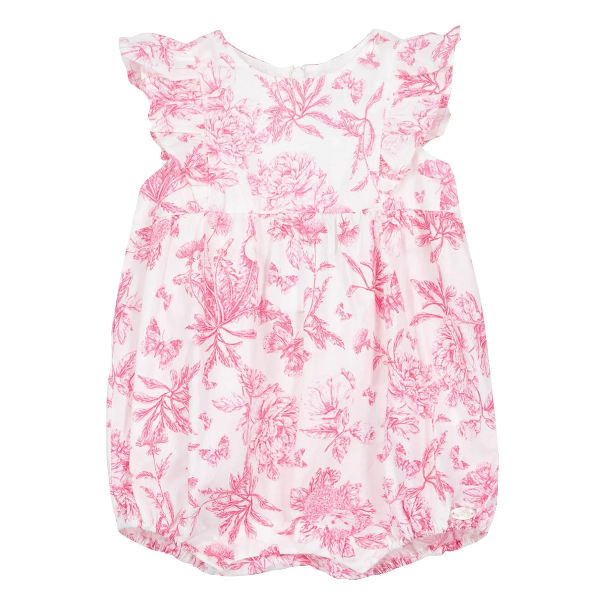 Tartine et Chocolat - Toile de Jouy Inspired Floral Jumpsuit | Pink