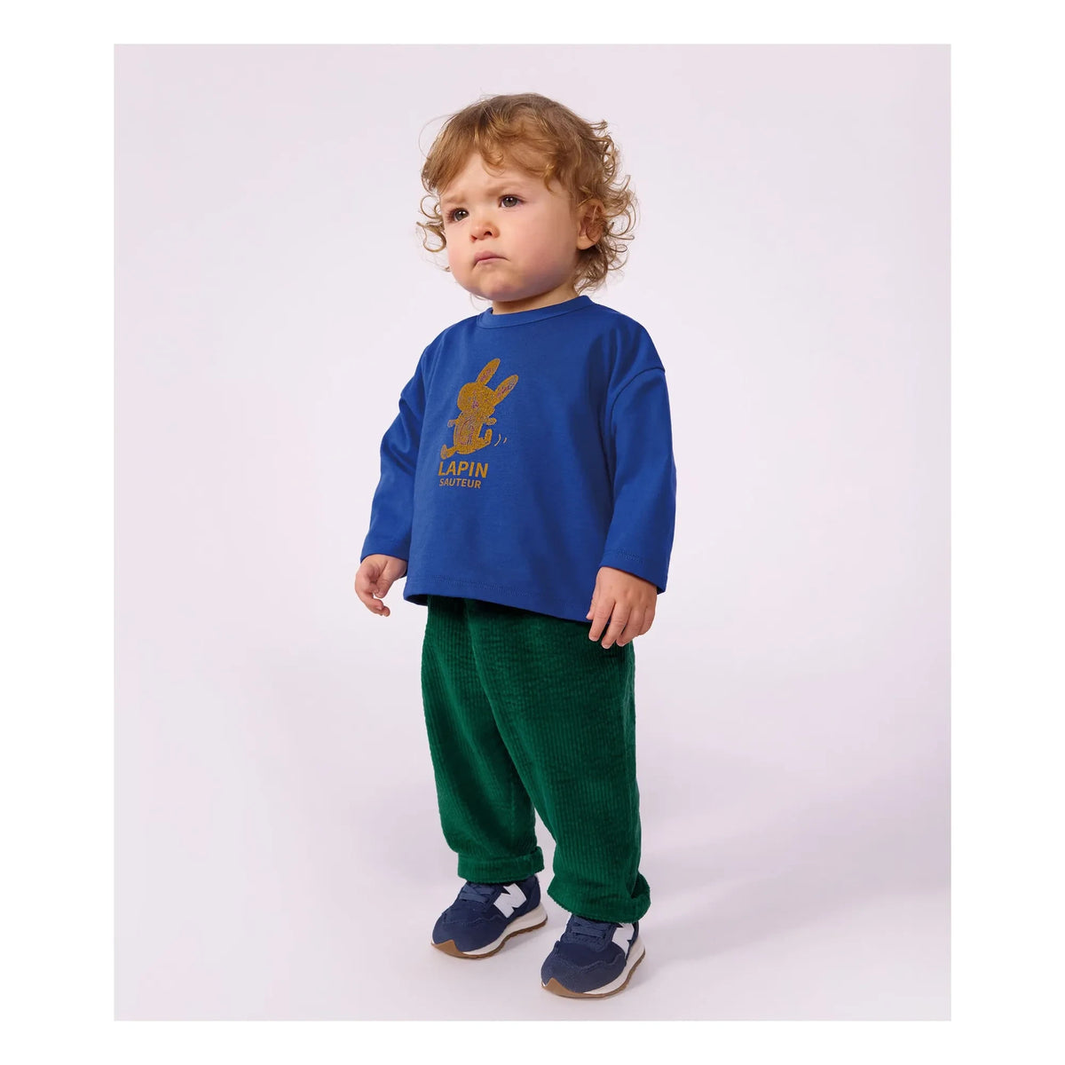 Petit Bateau - Organic cotton rabbit t-shirt | Royal blue