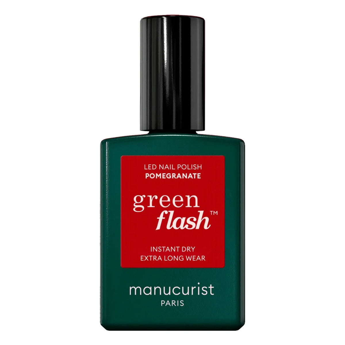Manucurist - Pomegranate Blossom Green Semi-Permanent Nail Polish - 15 ml