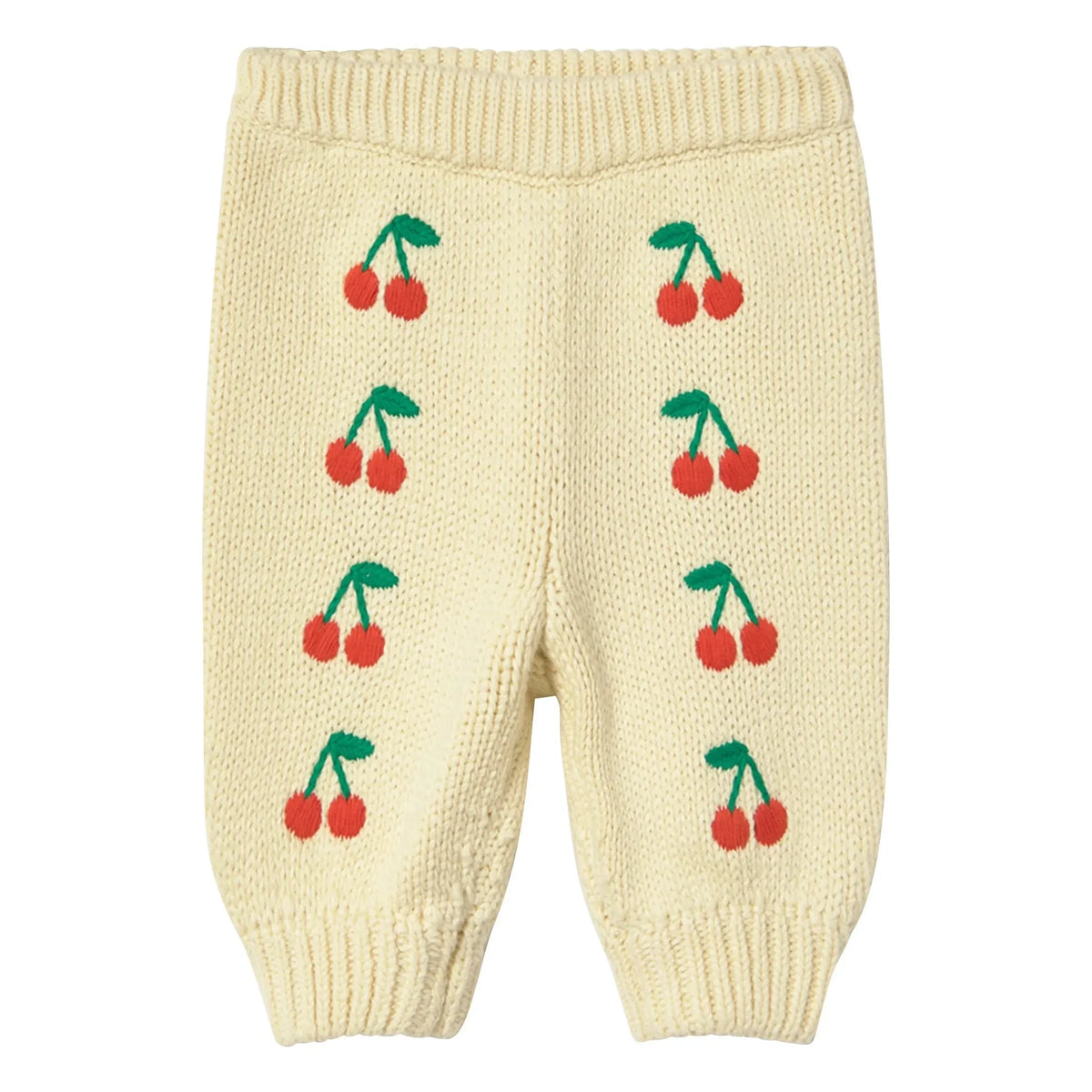 Tinycottons - Cherries Knit Pants | Yellow