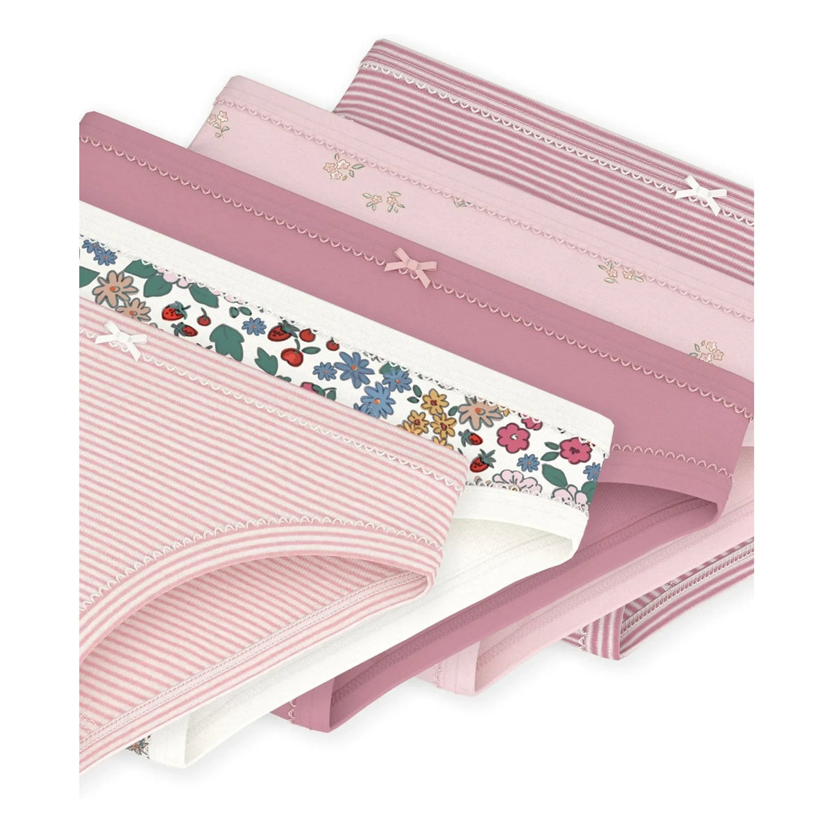 Petit Bateau - 5-piece Floral Brief Set | Pink