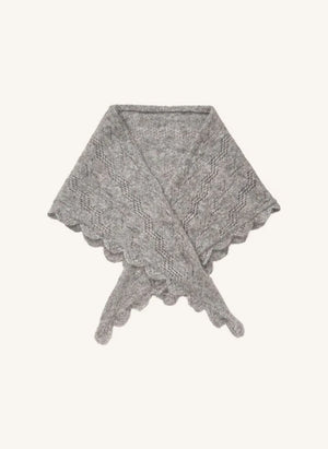 Becksöndergaard - Opany Wool Triangle Shawl | Grey