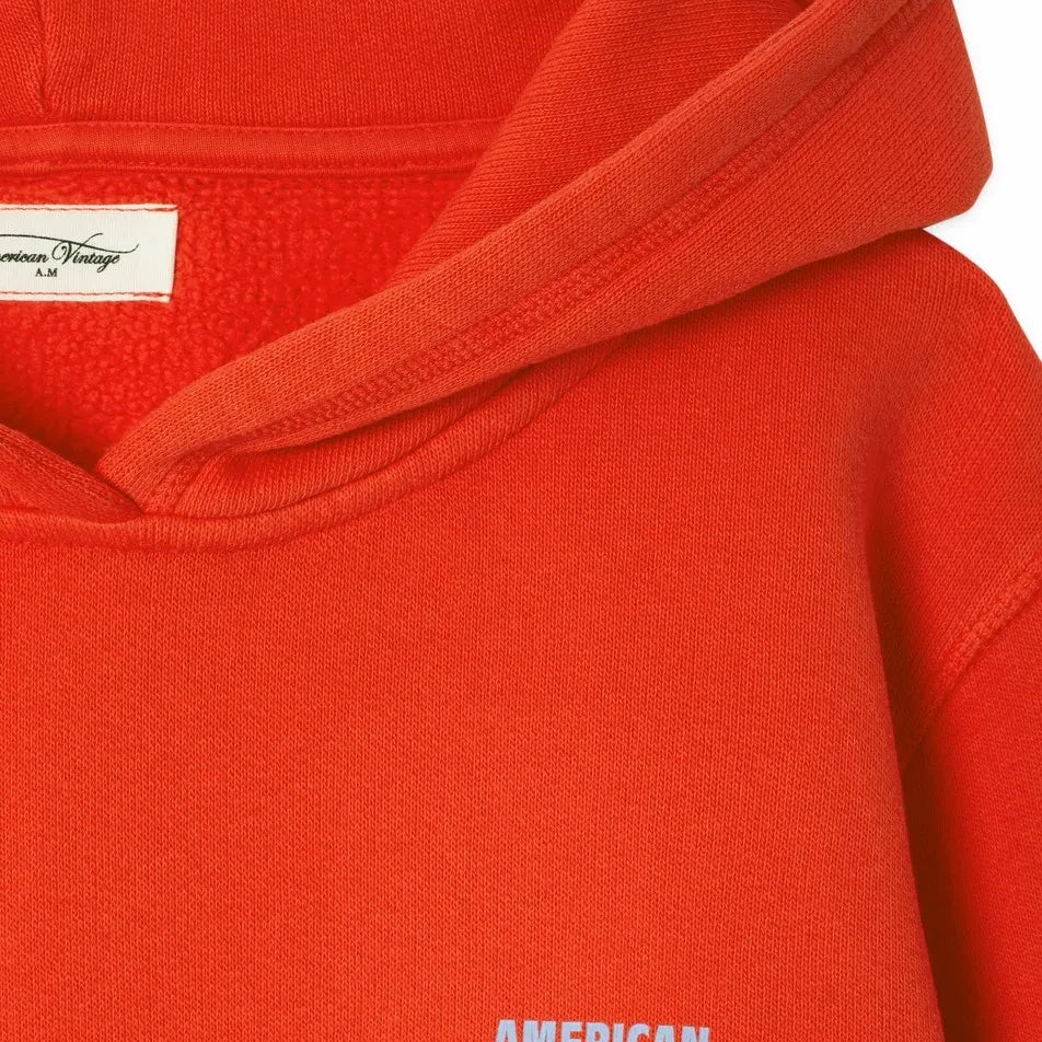 American Vintage - Izubird Hooded Sweatshirt | Red