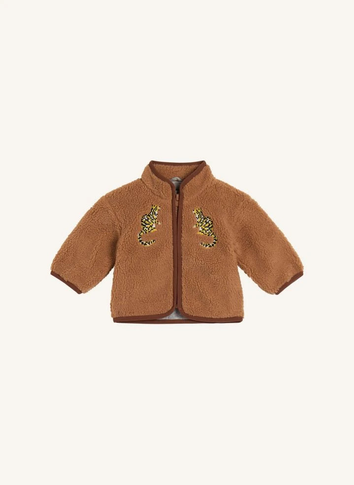 Stella McCartney Kids - Tigers Sherpa Jacket | Camel