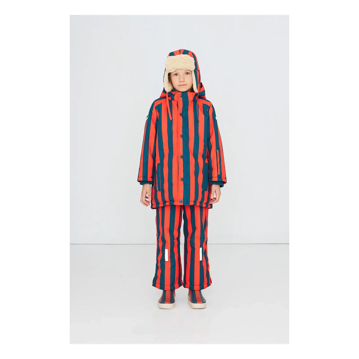 Tinycottons - Striped Beanie | Red