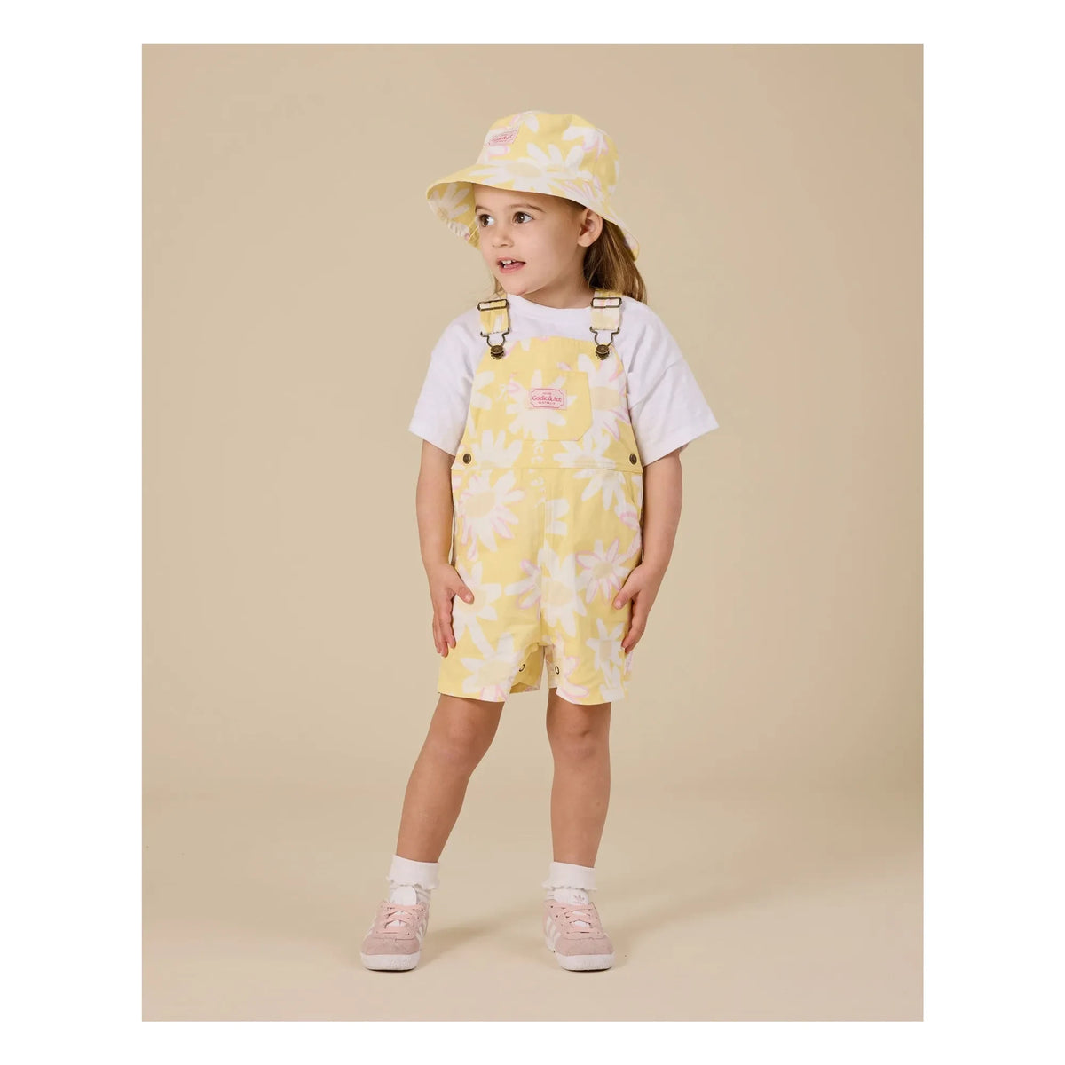Goldie + Ace - Short Floral Jumpsuit | Yellow