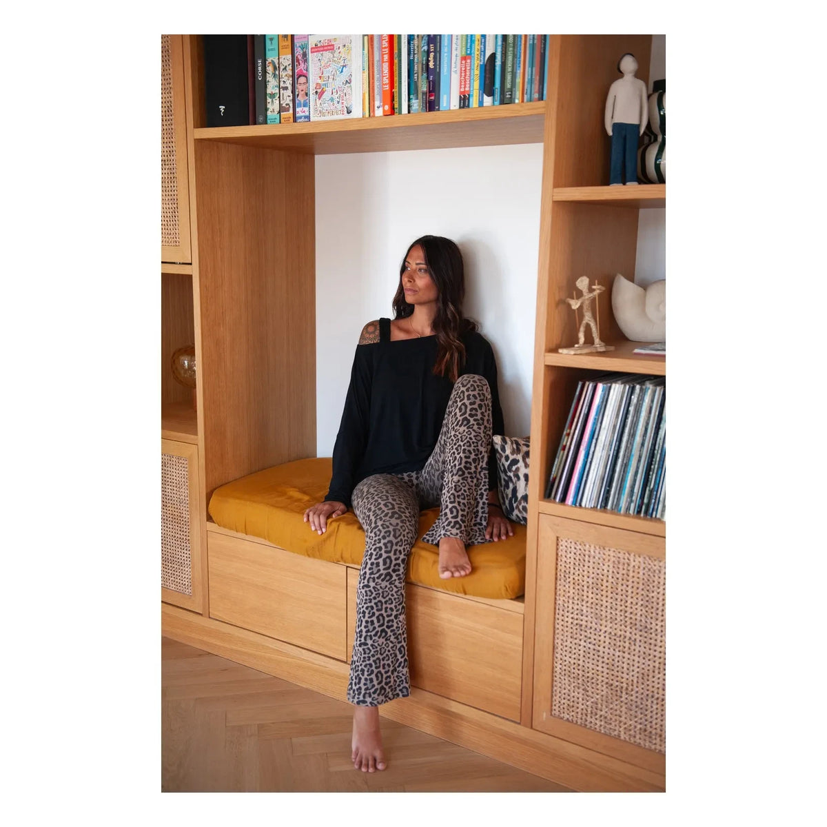 Mama Hangs - Mama Flow Maternity Flare Leggings | Leopard