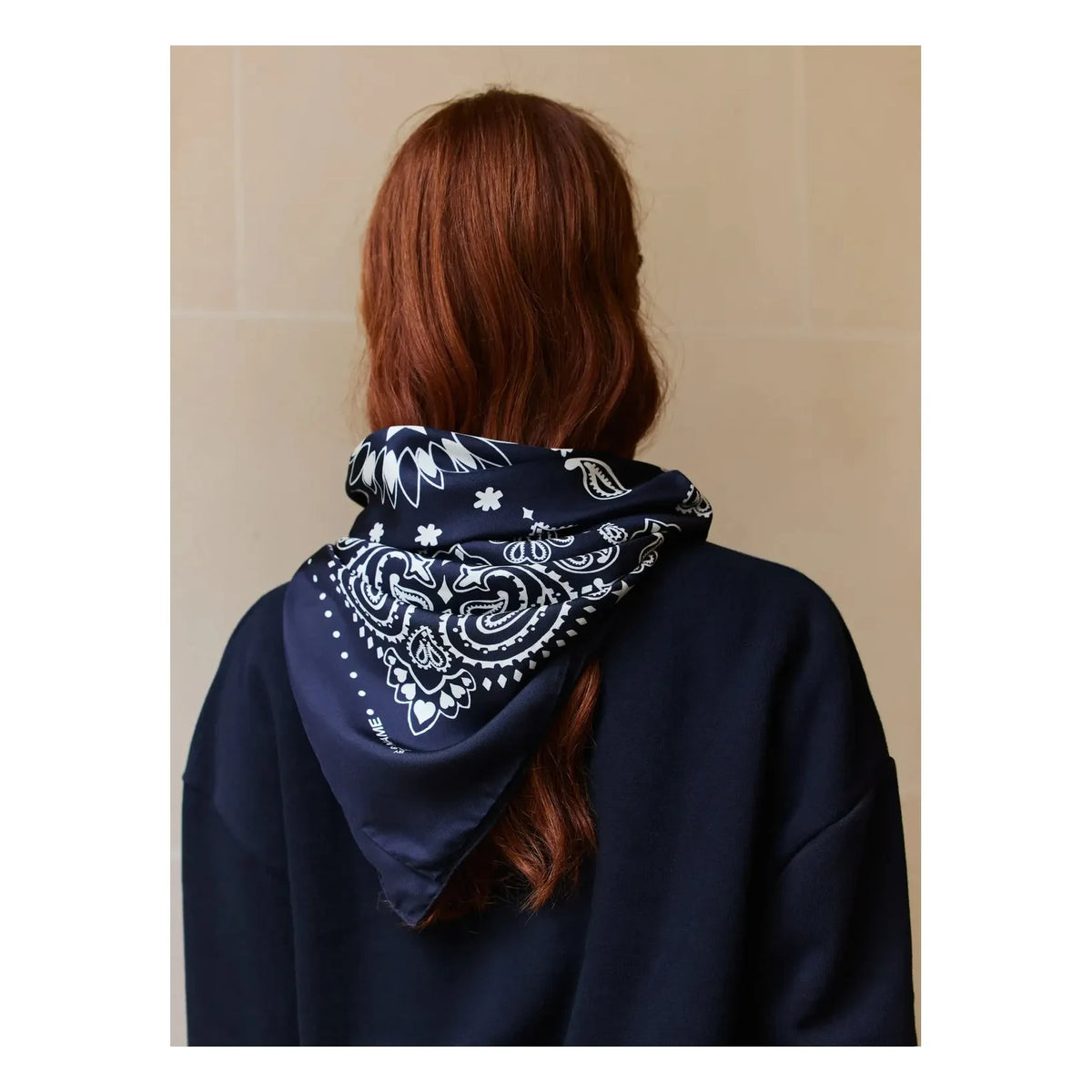 Call it by your name - Bandana Small Etoile Soie | Navy