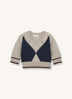 1+ in the family - Kasper Merino Wool Sweater | Beige