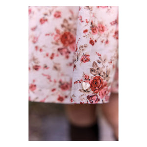 Tartine et Chocolat - Floral Ruffle Collar Dress | Pink