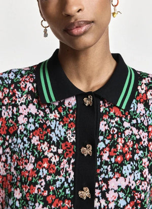 Essentiel Antwerp - Kartos Jacquard Polo T-Shirt | Black