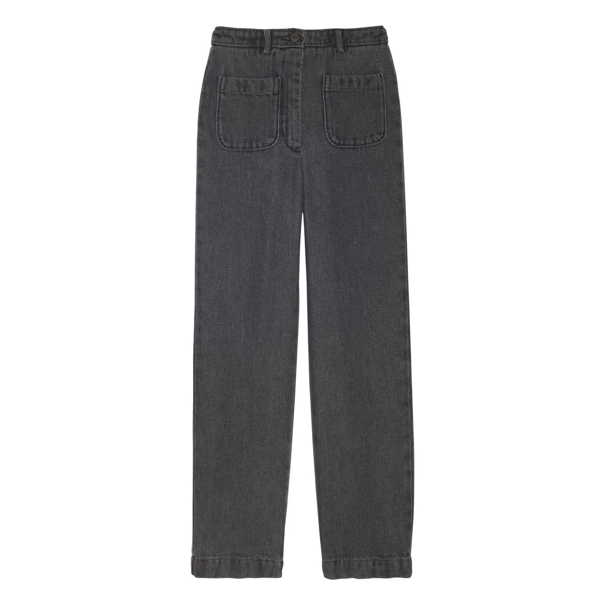 Hartford - Polished Denim Pants | Gray