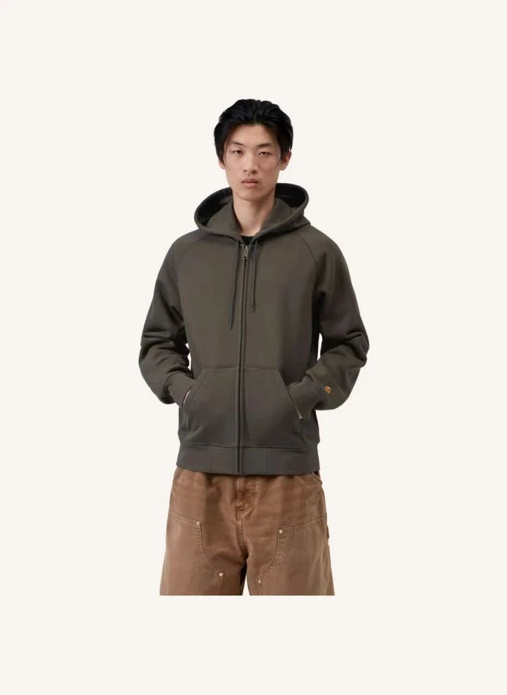 Carhartt WIP - Chase Zip-up Sweatshirt | Dark Grey