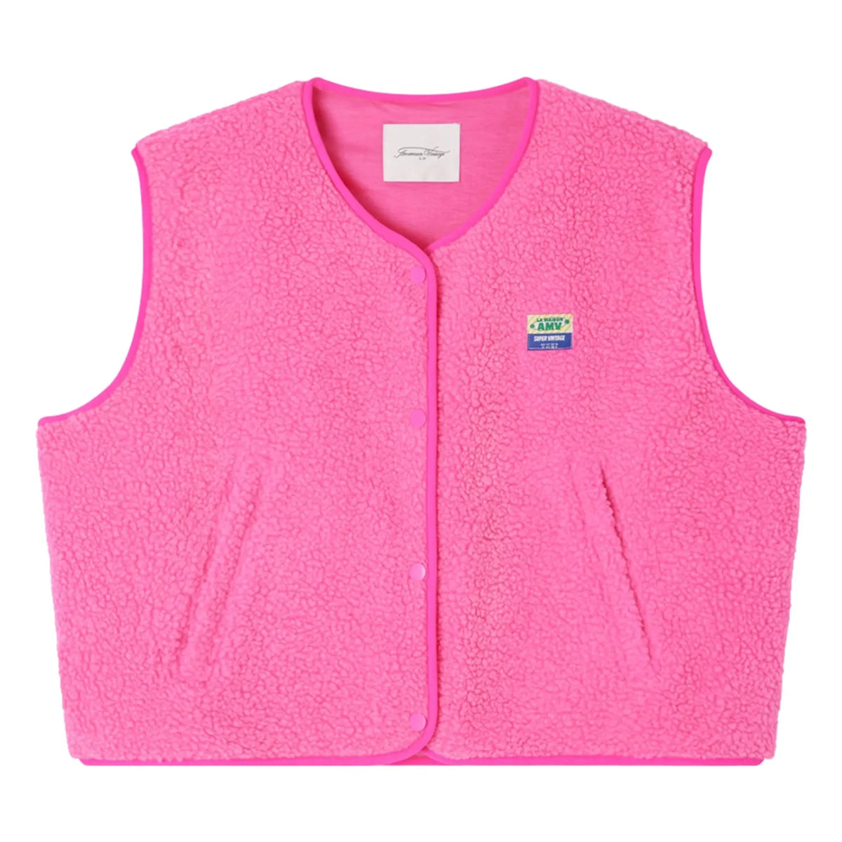 American Vintage - Hoktown Sleeveless Vest | Fluorescent Pink