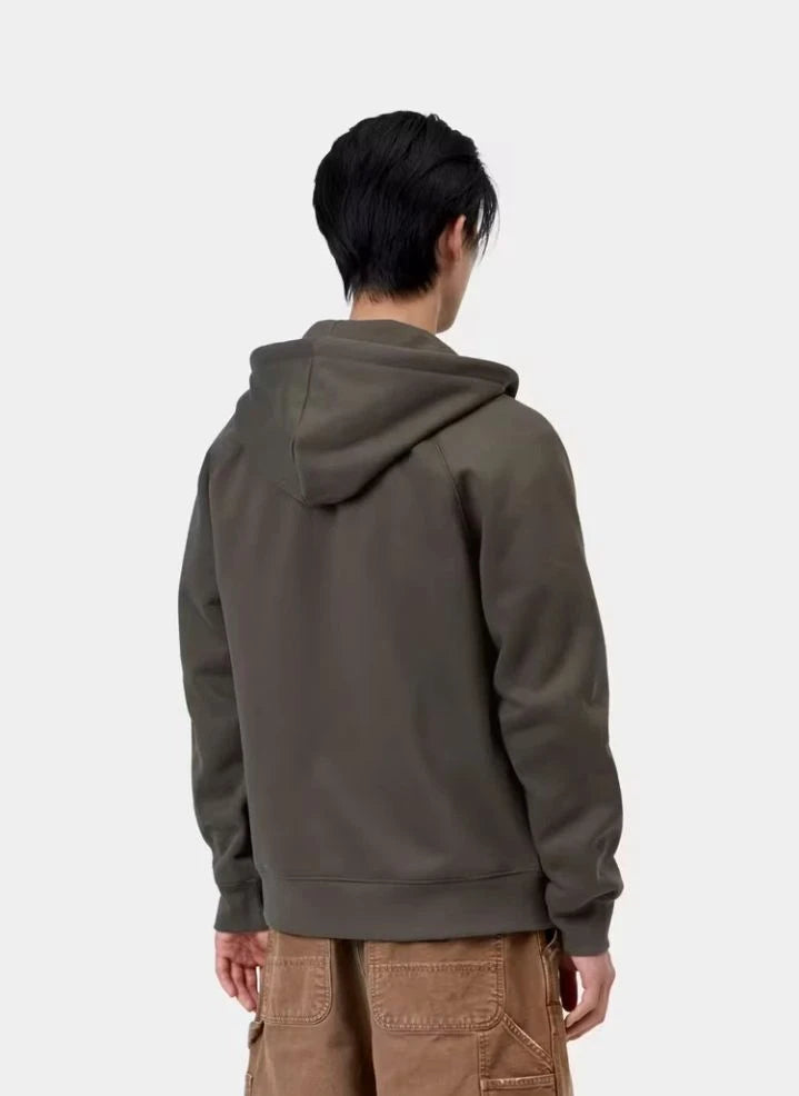 Carhartt WIP - Chase Zip-up Sweatshirt | Dark Grey