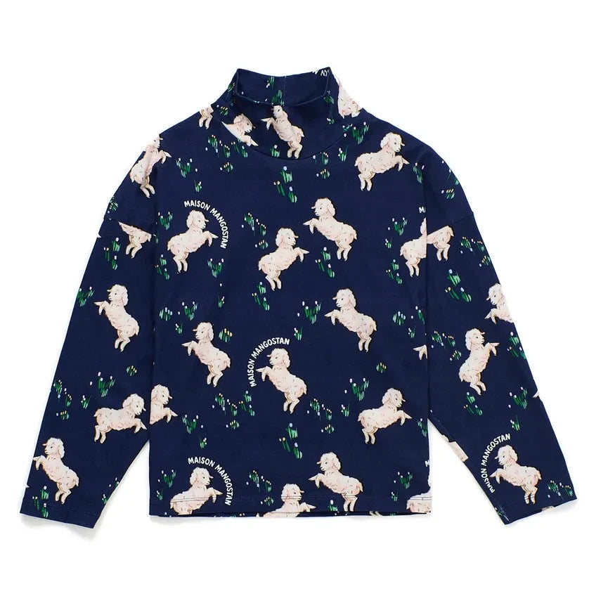 Maison Mangostan - Sheep turtleneck | Dark Blue