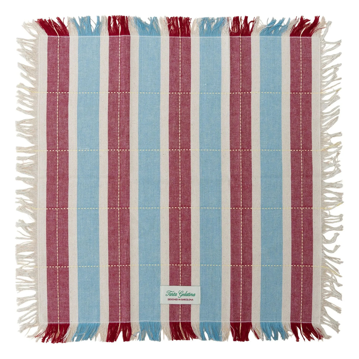 Tarta Gelatina - Organic Cotton Napkins - Set of 2 | Burgundy