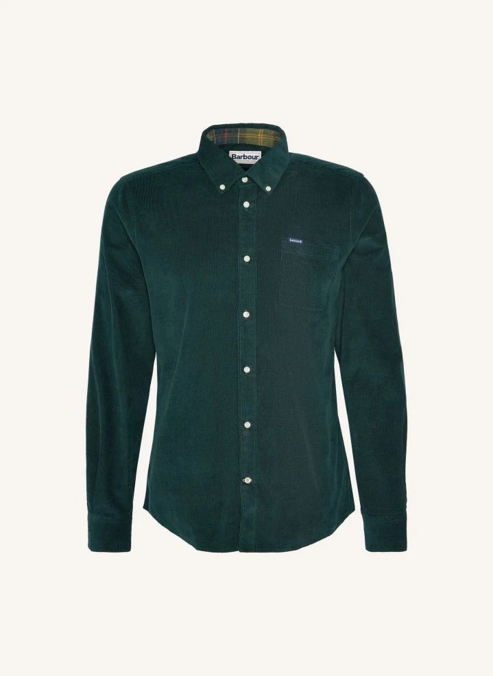 Barbour - Ramsey Velvet Shirt | Chrome Green