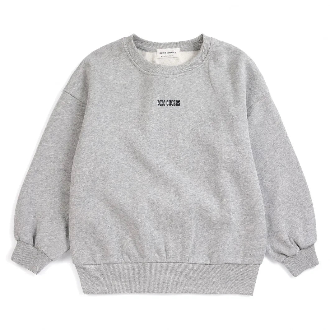 Bobo Choses - Mushroom Sweatshirt Organic Cotton | Heather Grey