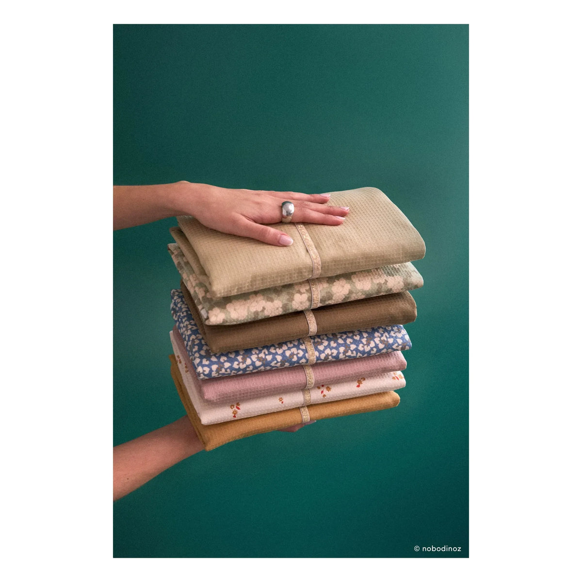 Nobodinoz - Mozart Opera travel changing mat | Powder Pink