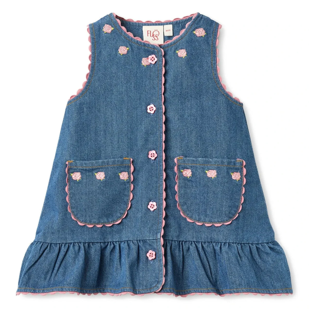 Flöss - Monique Denim Dress | Blue