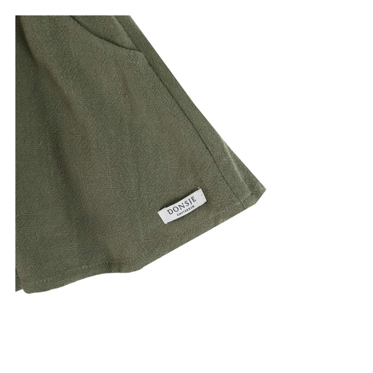 Donsje - Mazena Linen Shorts | Dark Khaki