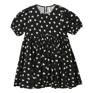 Rylee + Cru - Pink Hearts Dress | Black