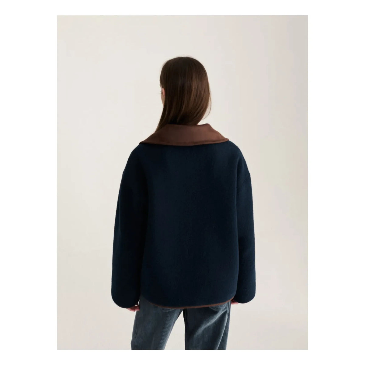 Bobo Choses - Soft Sherpa Reversible Jacket | Dark Brown