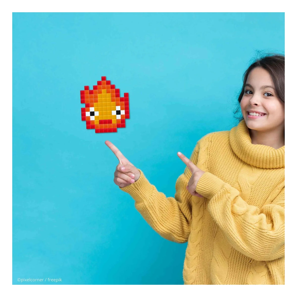 Pixel Corner - Pixel Art Set - Sparky | Orange