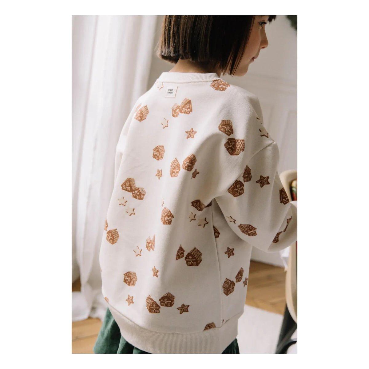 Studio Bohème - Noel Bear Sweatshirt Organic Cotton | Ecru