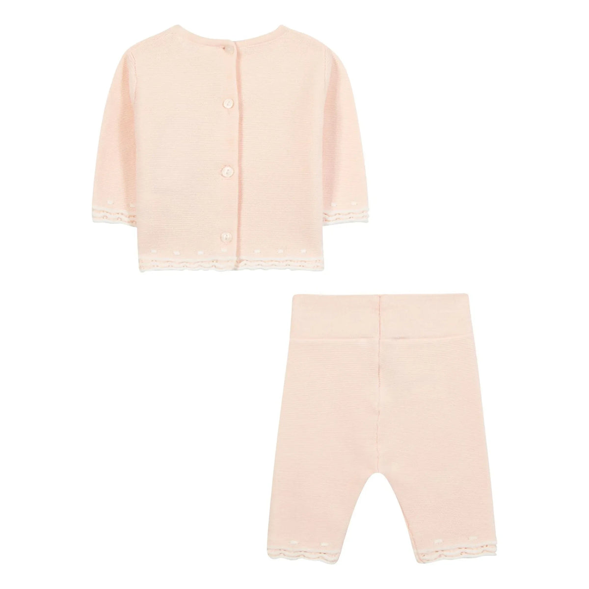 Tartine et Chocolat - Knitted Fisto Sweater and Leggings Set | Light Pink