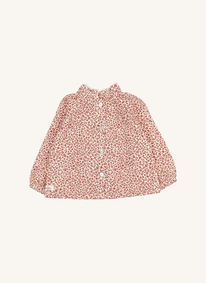 Búho - Ruffled Baby Blouse | Burgundy