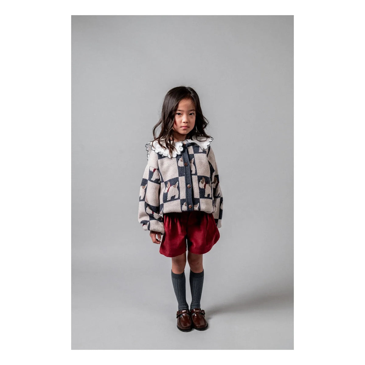 birinit - Les Petits Jackies Merino Wool Cardigan | Ecru
