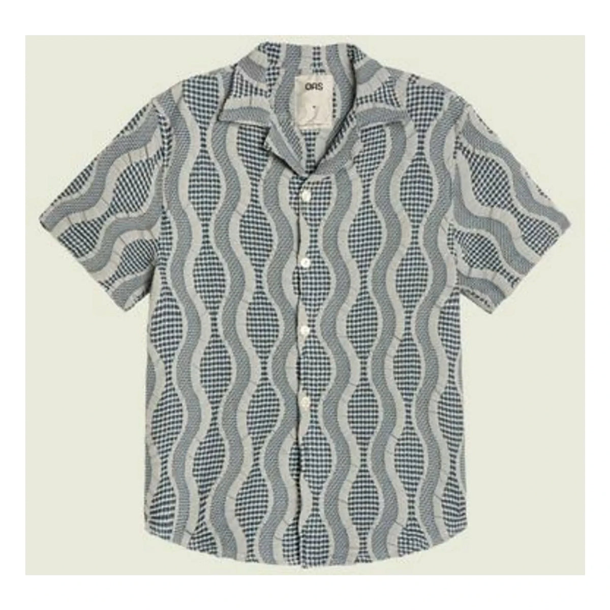 OAS - Como Cuba Waffle Shirt | Blue