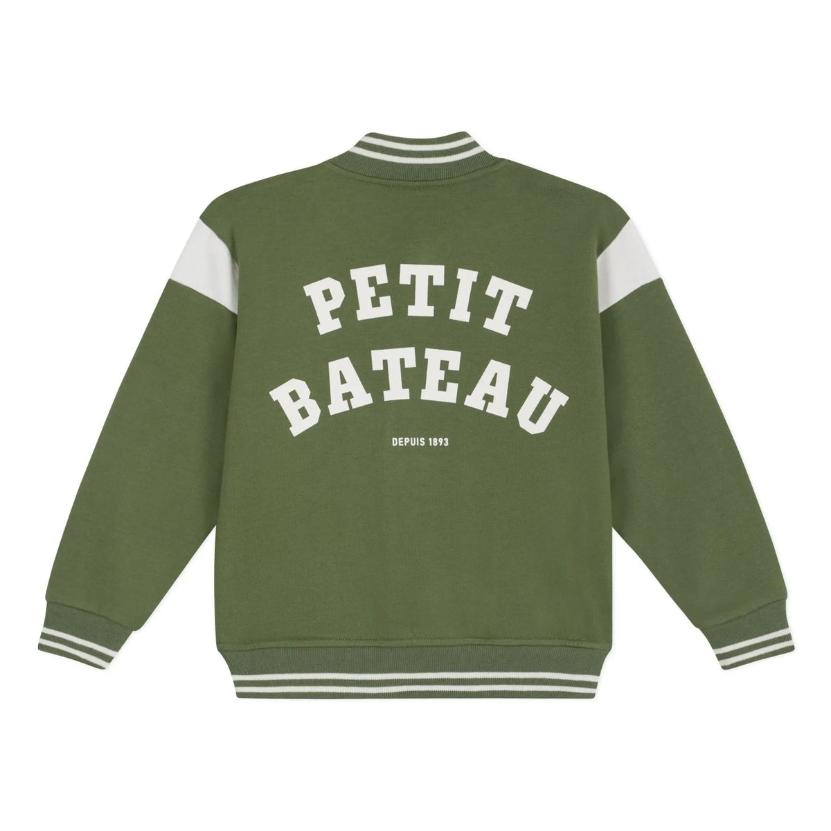 Petit Bateau - Teddy Fleece Wide Fit Jacket | Olive