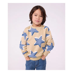 Petit Bateau - Sweat Stars Organic Cotton | Beige