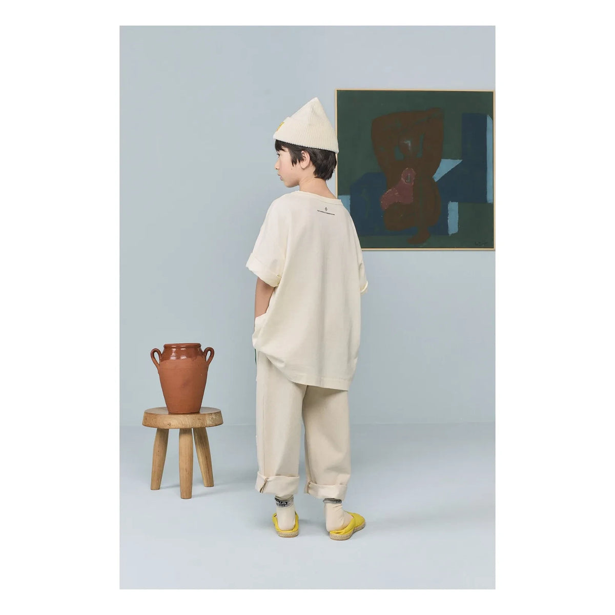 The Animals Observatory - Pom-pom Beanie Merino Wool | Ivory