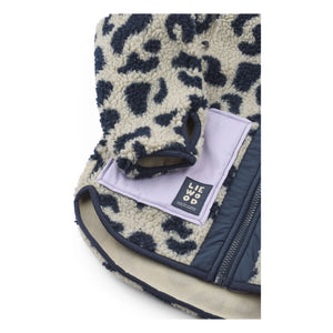 Liewood - Recycled Fiber Noam Leopard Sherpa Jacket | Beige