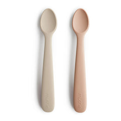 Mushie - Silicone Spoons - Set of 2 | Blush