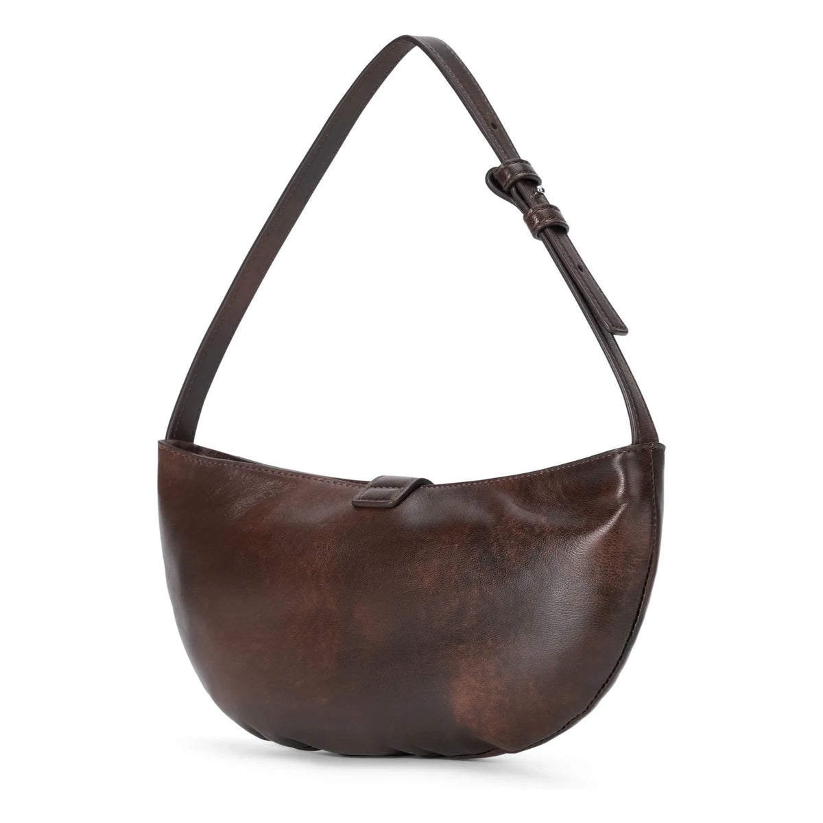 Staud - Harlow Crescent Leather Bag | Brown