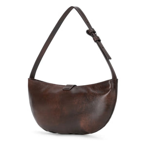 Staud - Harlow Crescent Leather Bag | Brown