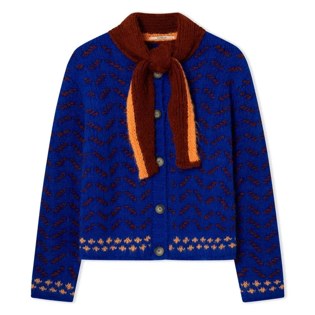 Dr Bloom - Darling Wool Cardigan | Blue