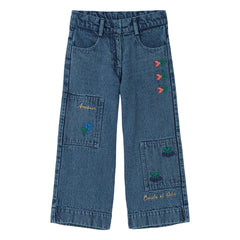 Emile et Ida - Embroidered Jeans | Dark Blue